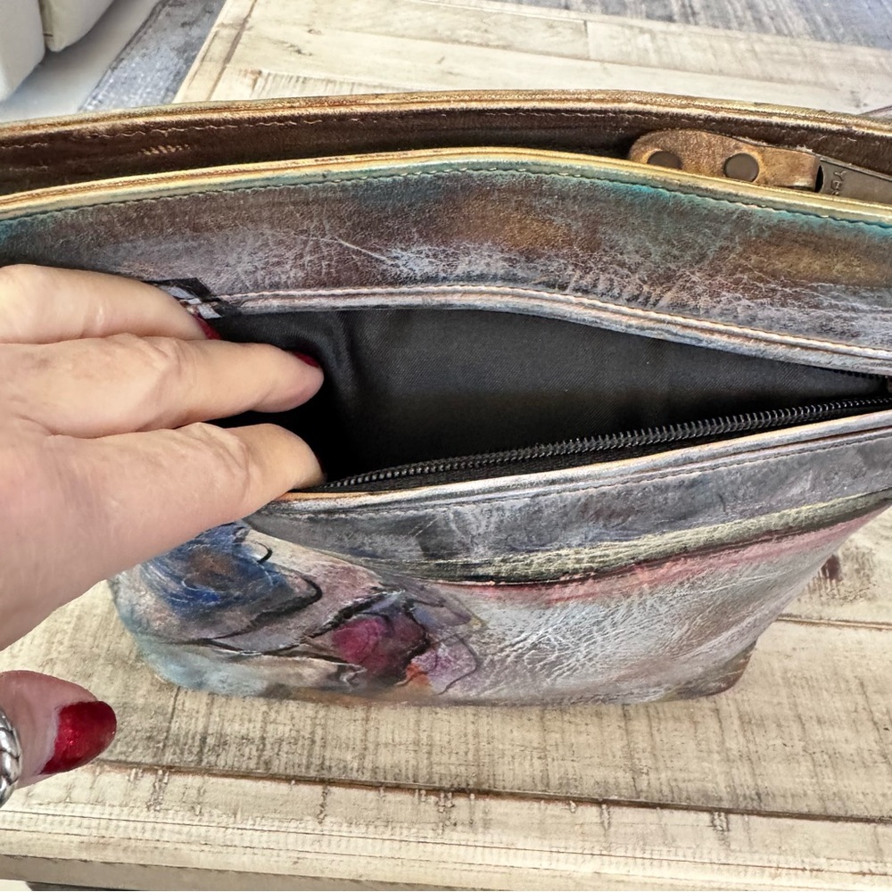 Jane Yoo wearable art shoulder bag artsy artisan artist Stylish Women's handbag - Picture 11 of 11